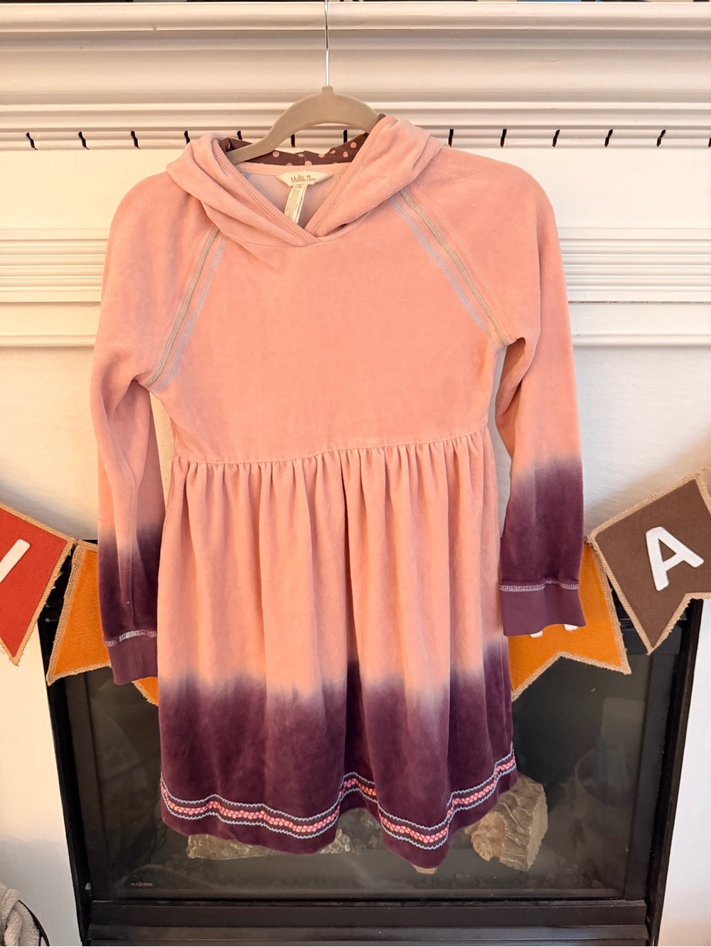 Matilda Jane Pink to Purple Ombre Hooded Dress